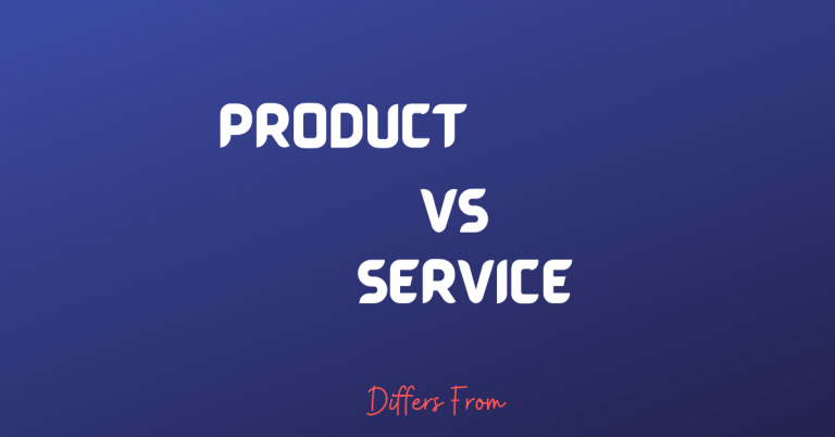 Difference between Product and Service in Business