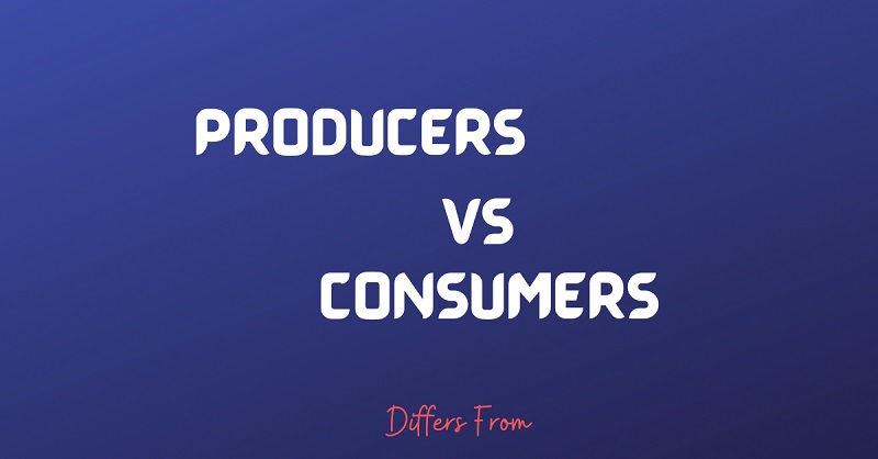 Difference between producers and consumers