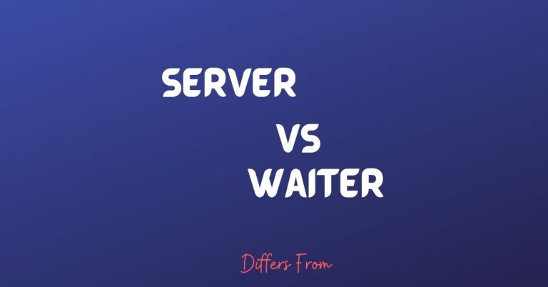 Difference Between Server and Waiter