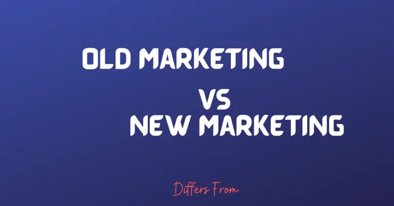 Difference between Old and New concept of Marketing