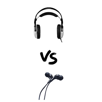 difference between headphones and earphones