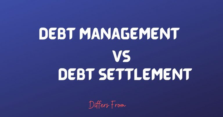 Difference between Debt Management and Debt Settlement