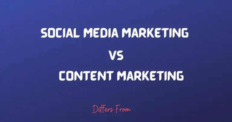 Difference between social media marketing and content marketing