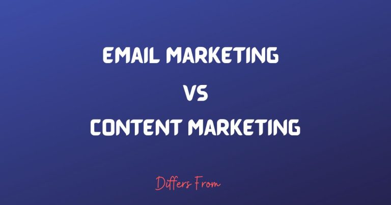 Difference between email marketing and content marketing