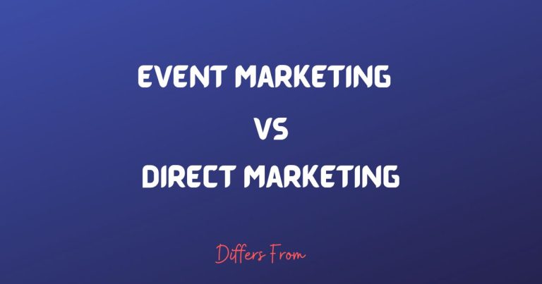 Difference between event marketing and direct marketing