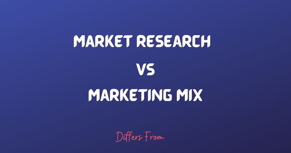 Difference between market research and marketing