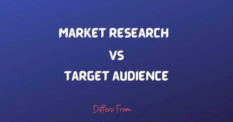Difference between market research and target audience