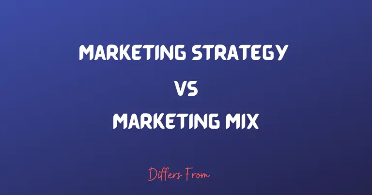 Difference between marketing strategy and marketing mix