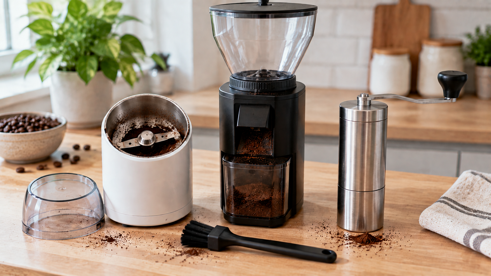 How to clean blade, burr, and hand coffee grinders